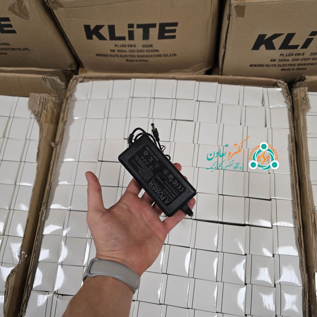 آداپتور 12 ولت 2 آمپر بین راهی وارداتی (خروجی واقعی 1.8A | سیم‌دار) — تصویر ۸