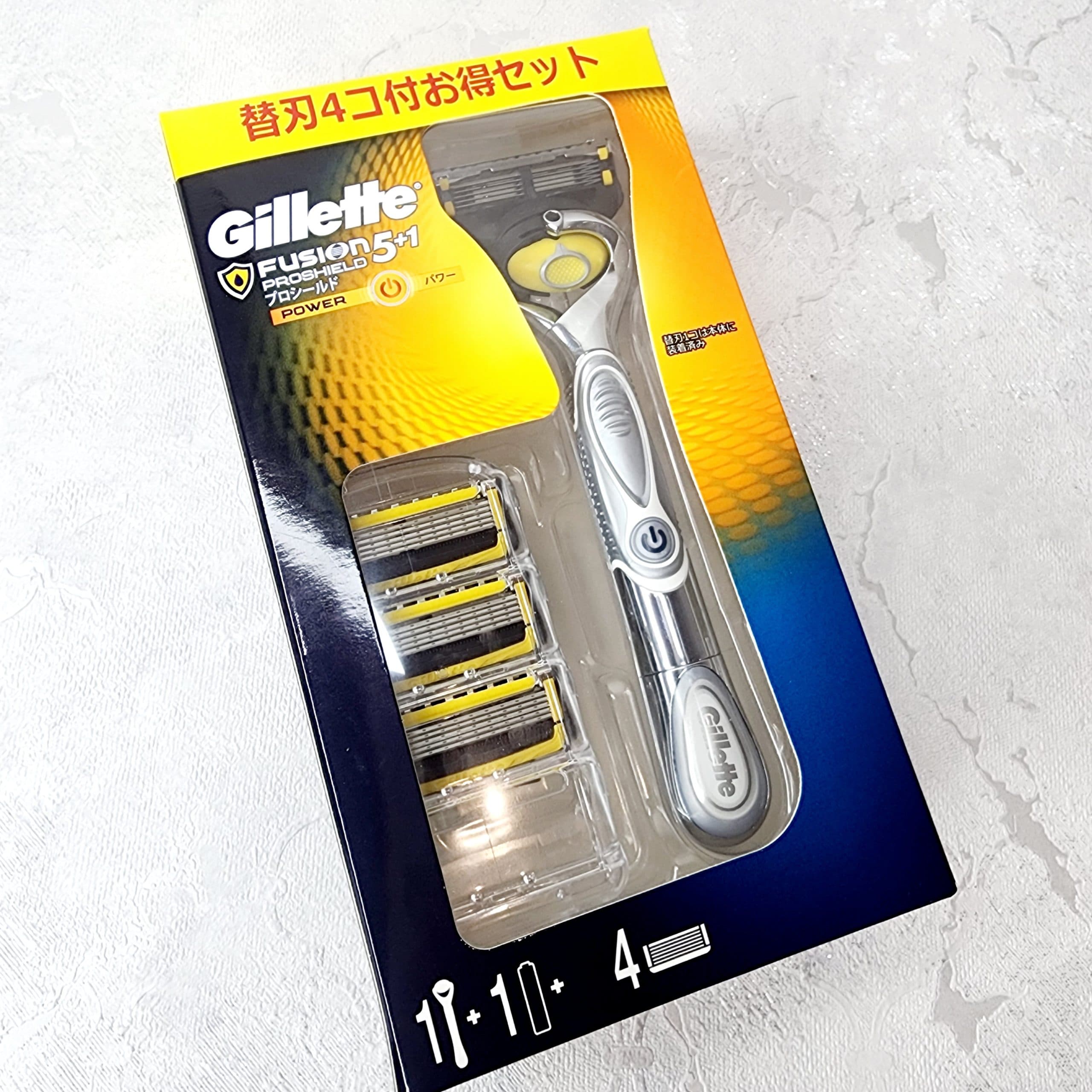 خود تراش ژیلت Fusion 5+1 Proshield Power با ۳ عدد تیغ یدک — تصویر ۵