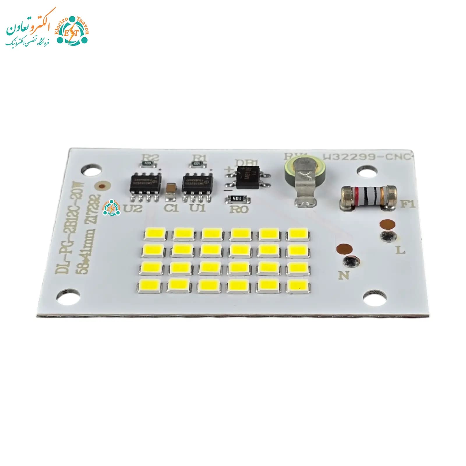 ال ای دی بلالی 20 وات 220 ولت SMD مهتابی — تصویر ۴