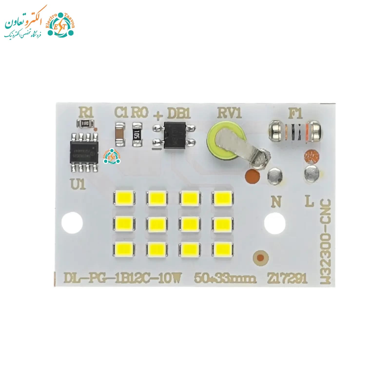 ال ای دی بلالی 10 وات 220 ولت SMD مهتابی — تصویر ۸