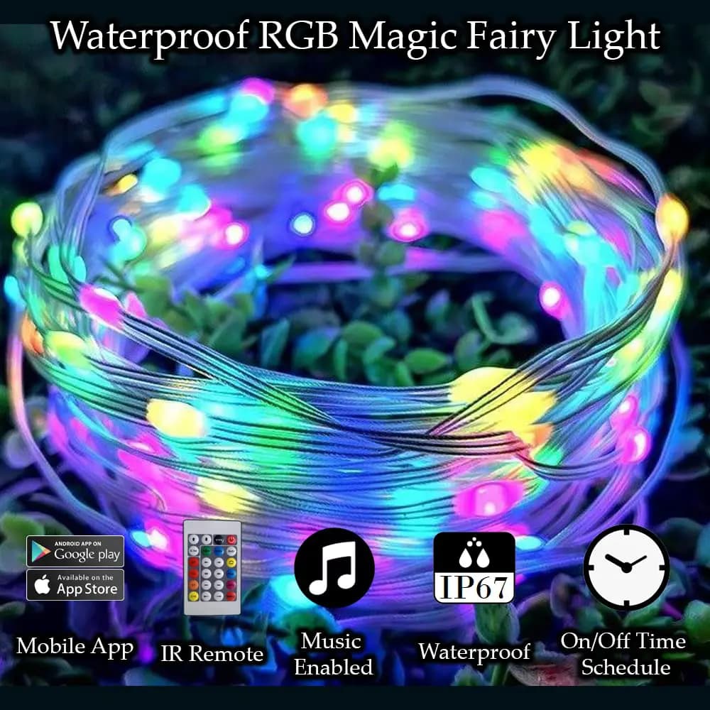ریسه RGB گیمینگ هوشمند با اتصال USB و بلوتوث – با رقص نور حساس به صدا — تصویر ۴