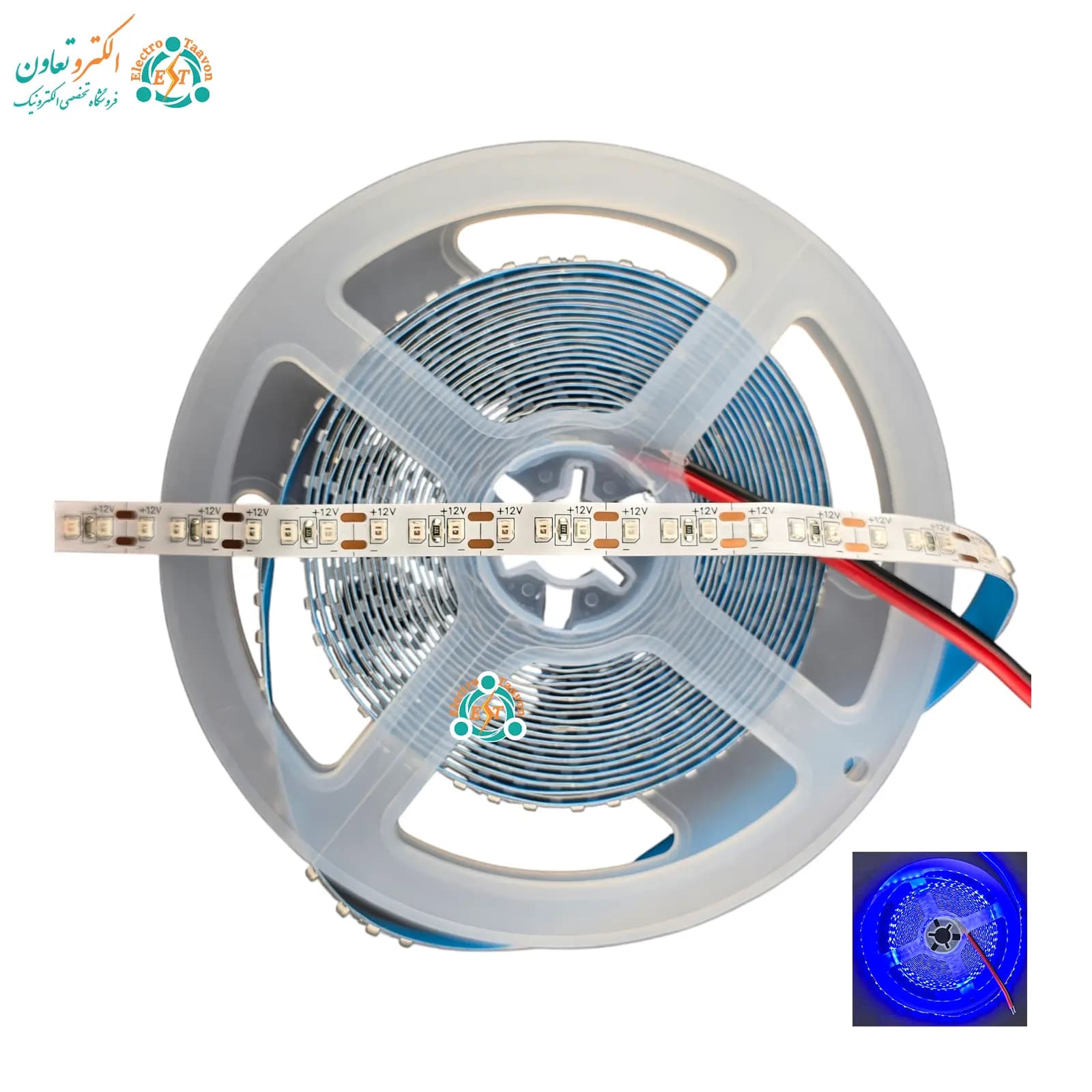 ریسه نواری 12 ولت SMD رنگ آبی — تصویر ۲