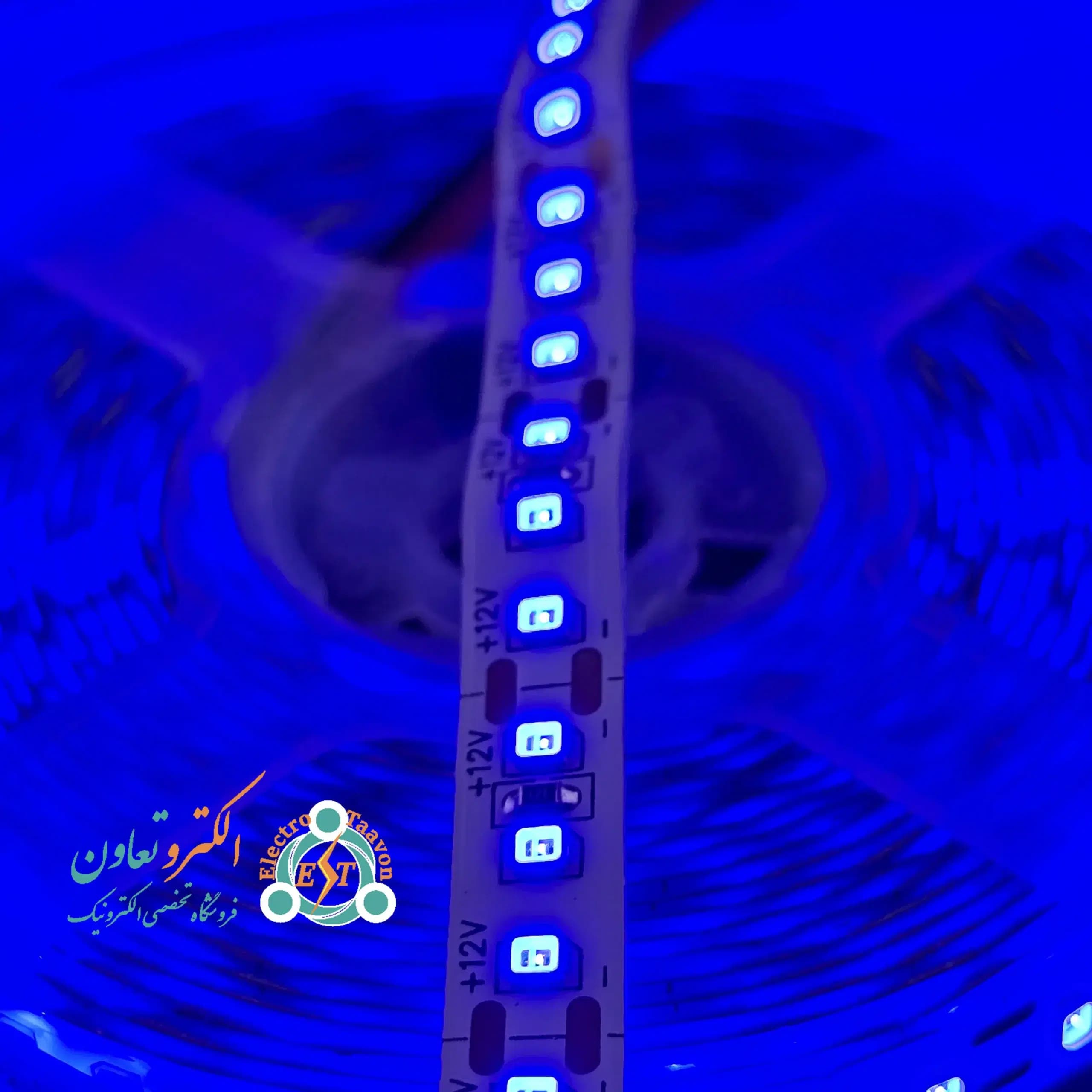 ریسه نواری 12 ولت SMD رنگ آبی — تصویر ۴