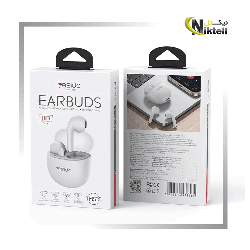 هندزفری بلوتوثی یسیدو مدل Yesido TWS35 — تصویر ۲
