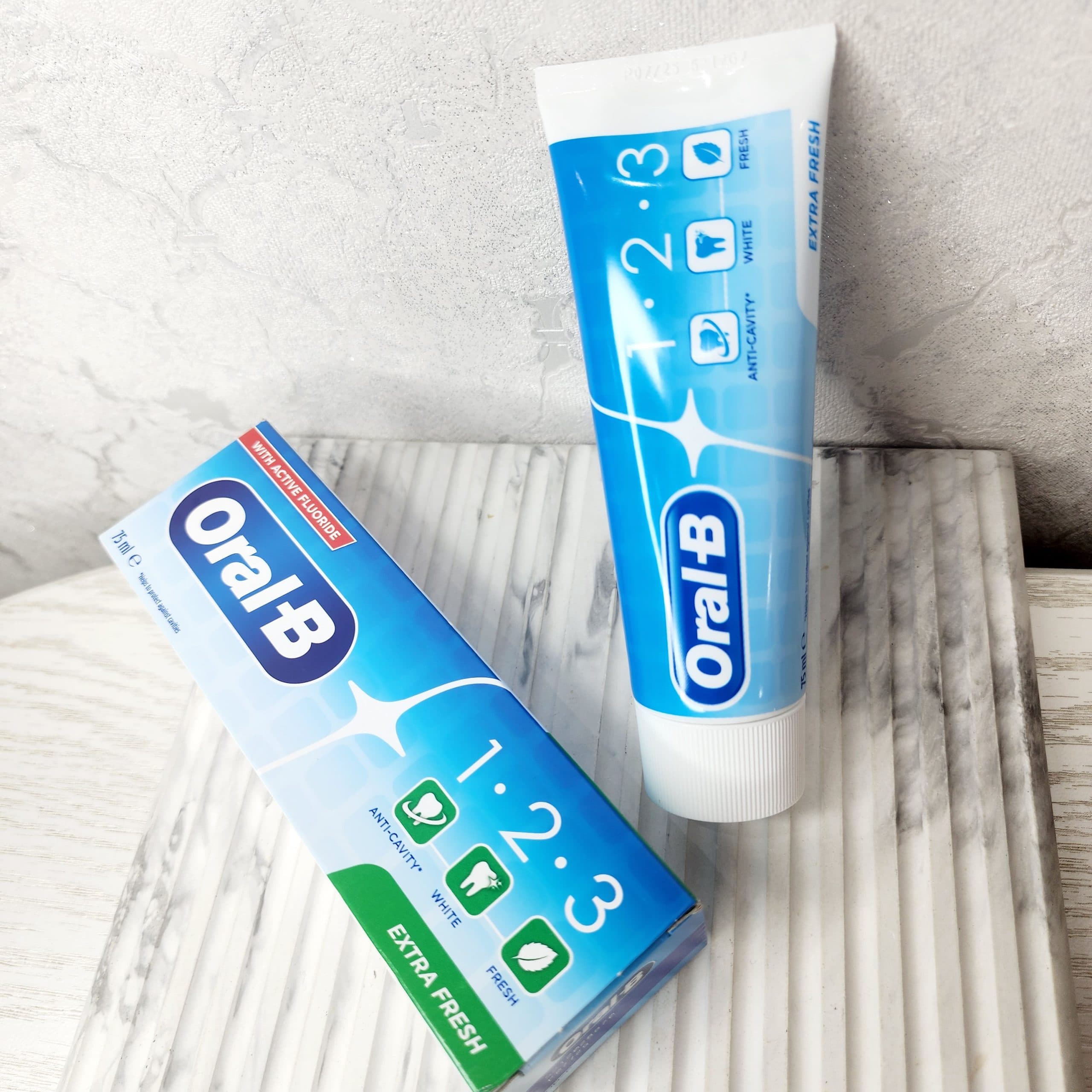 خمیر دندان اورال بی ORAL-B MINT 1.2.3 EXTRA FRESH حجم100میل — تصویر ۱۲