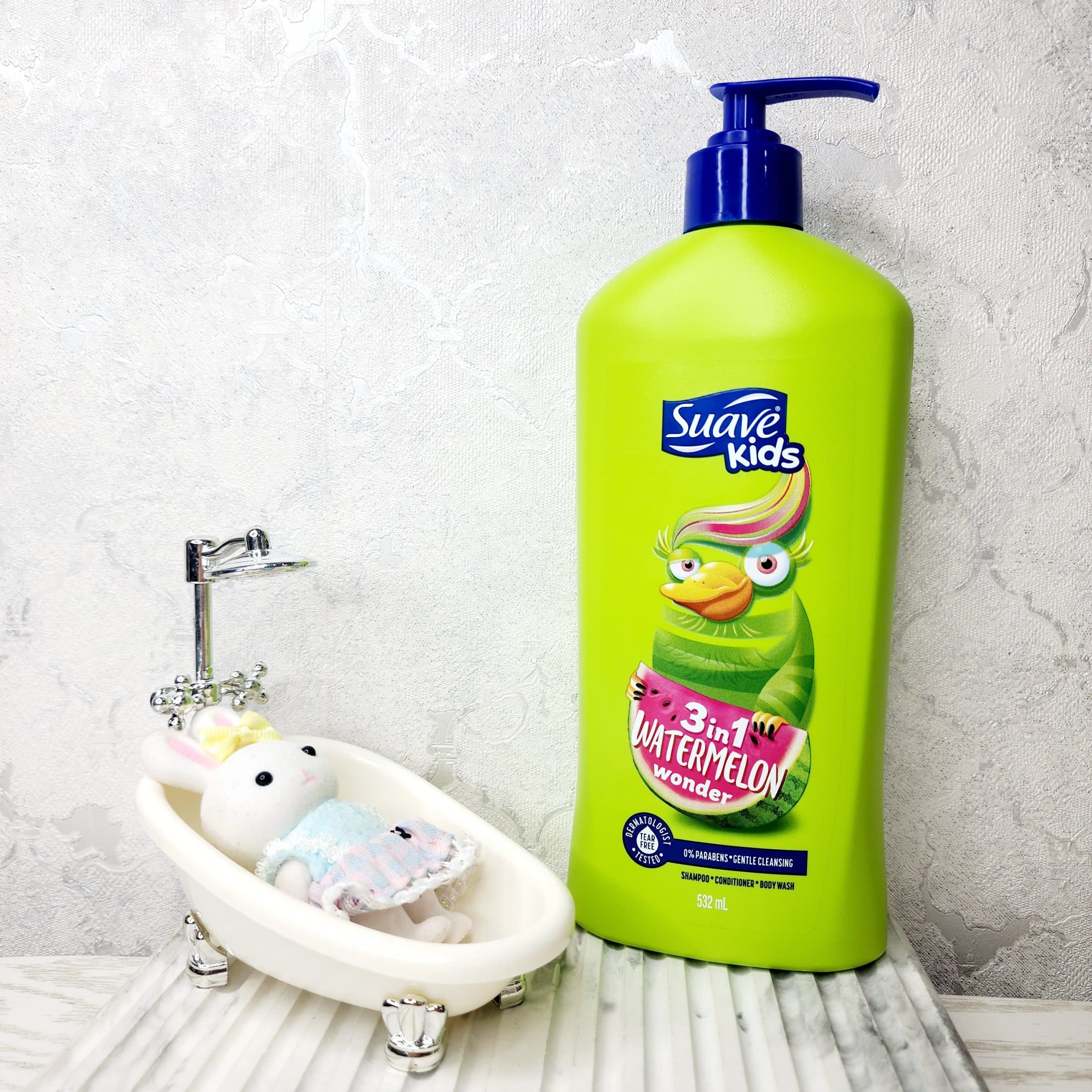 شامپو سر و بدن بچه سواو Suave kids رایحه هندوانه حجم 532 میل — تصویر ۱۰