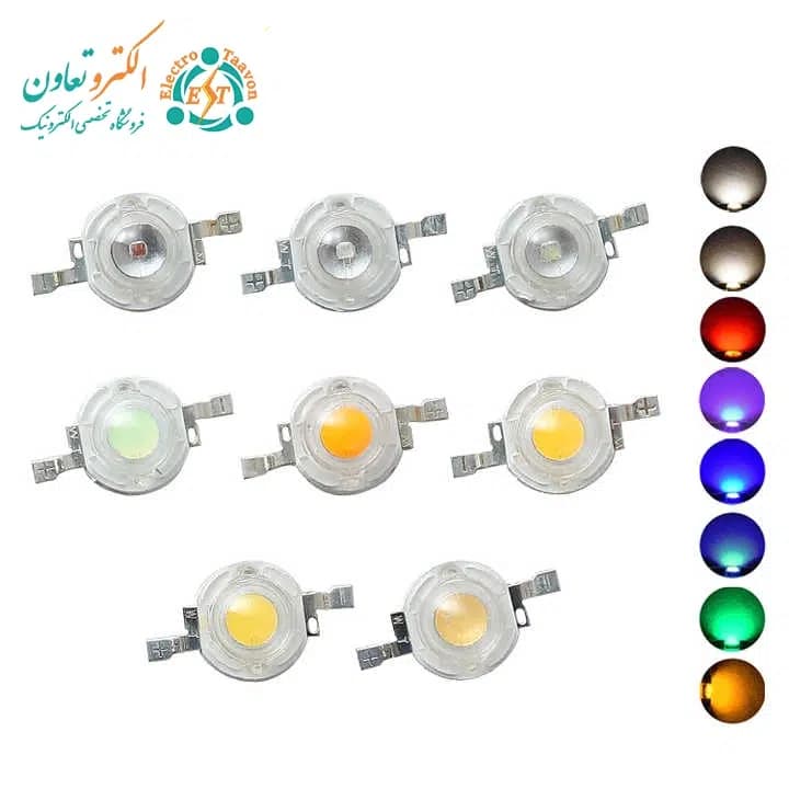 LED پاور 1 وات (بسته 50 تایی) — تصویر ۸