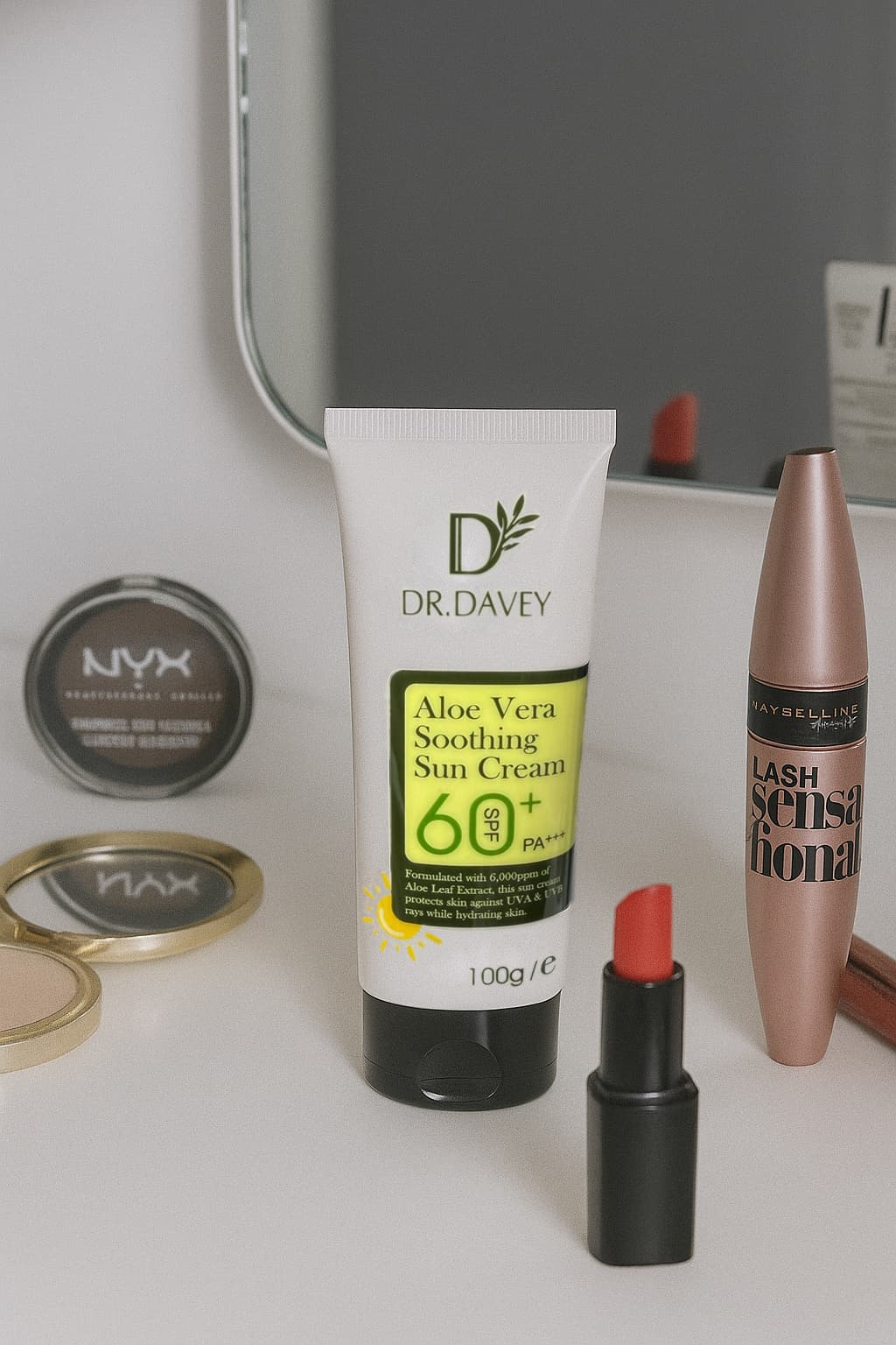 کرم ضد آفتاب دکتر دیوی حاوی آلوئه ورا SPF 60 آبرسان و ترمیم کننده — تصویر ۵
