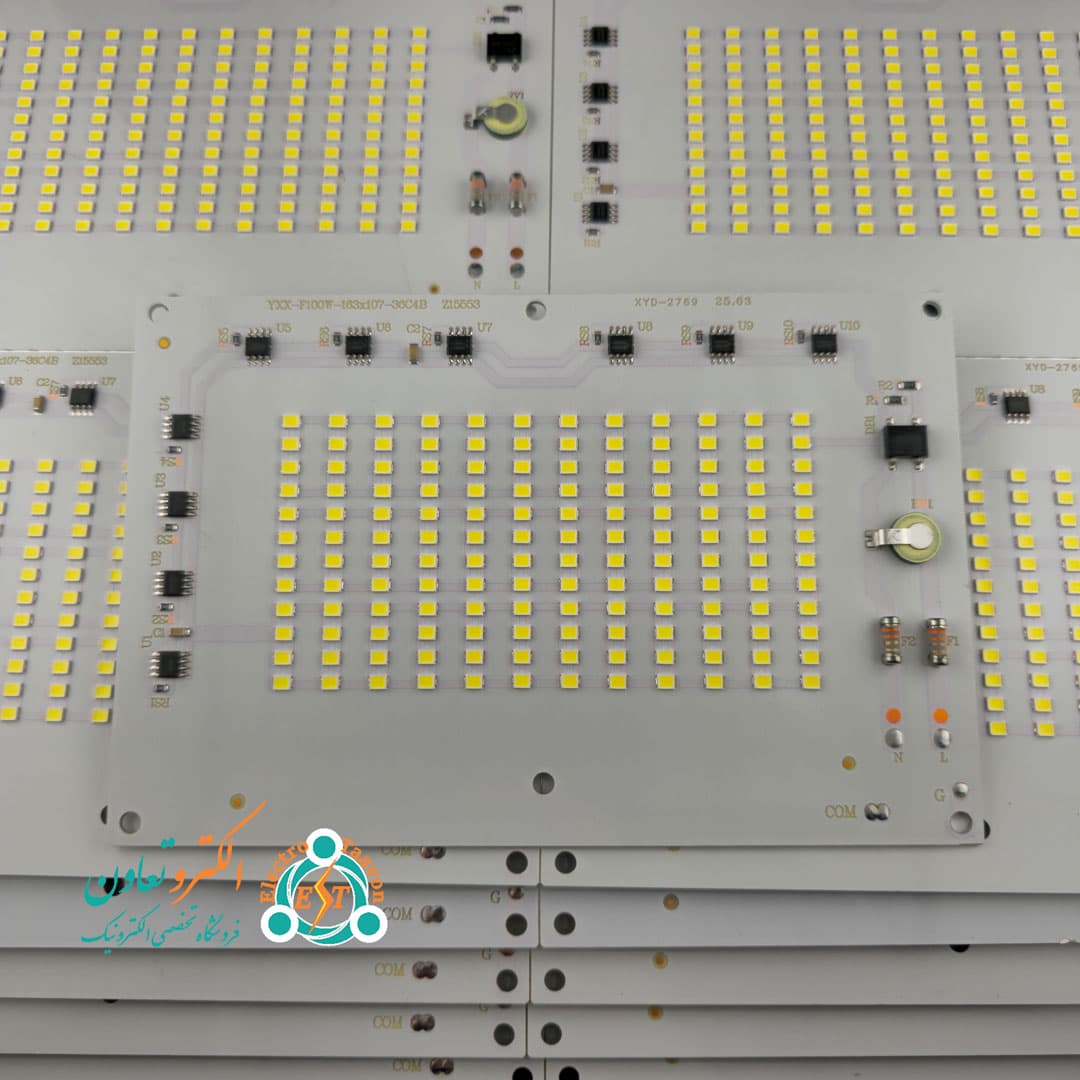 ال ای دی بلالی 100 وات 220 ولت SMD سفید مهتابی مدل — تصویر ۶