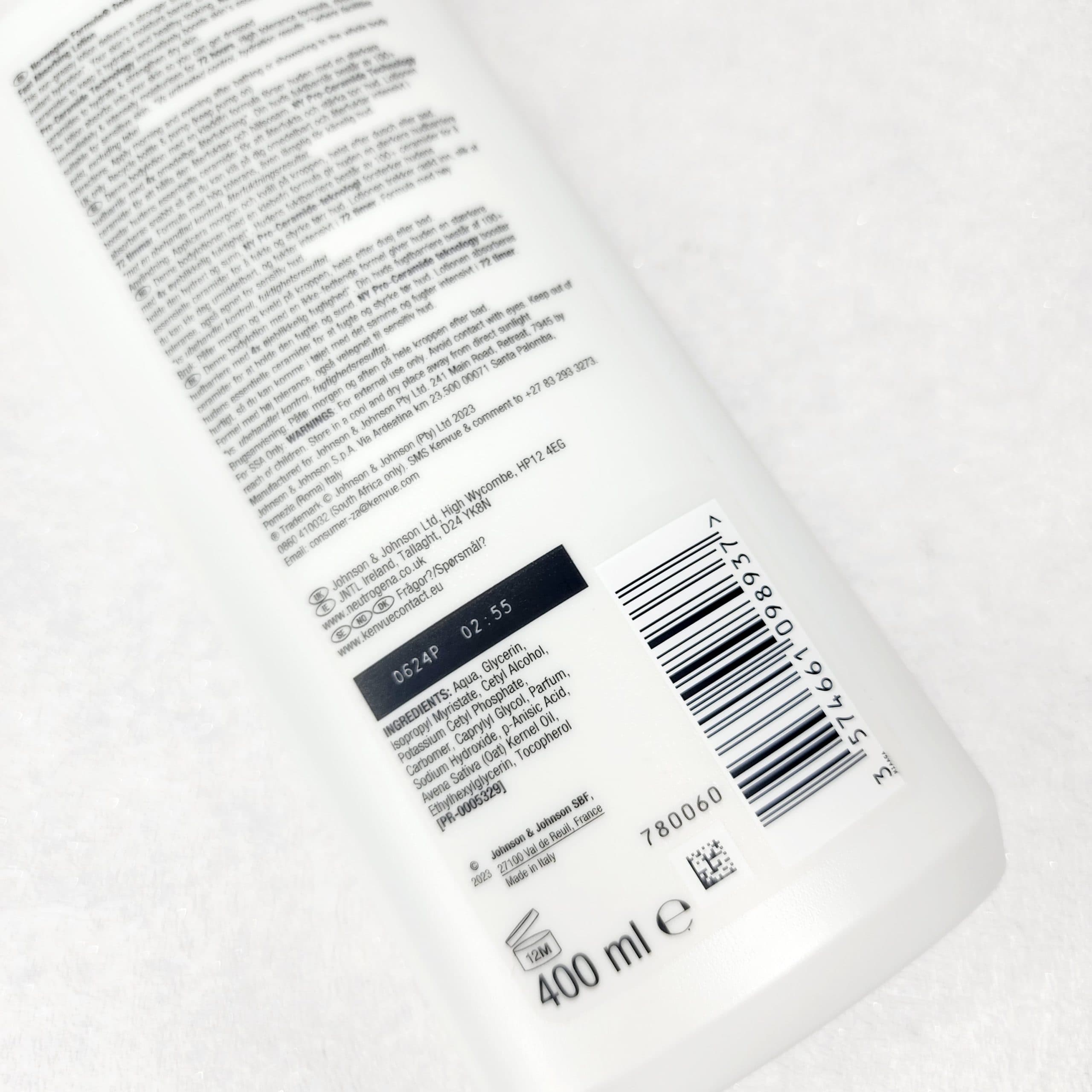 لوسیون بدن Deep Moisture نوتروژینا 400 میل مناسب پوست خشک Neutrogena — تصویر ۵