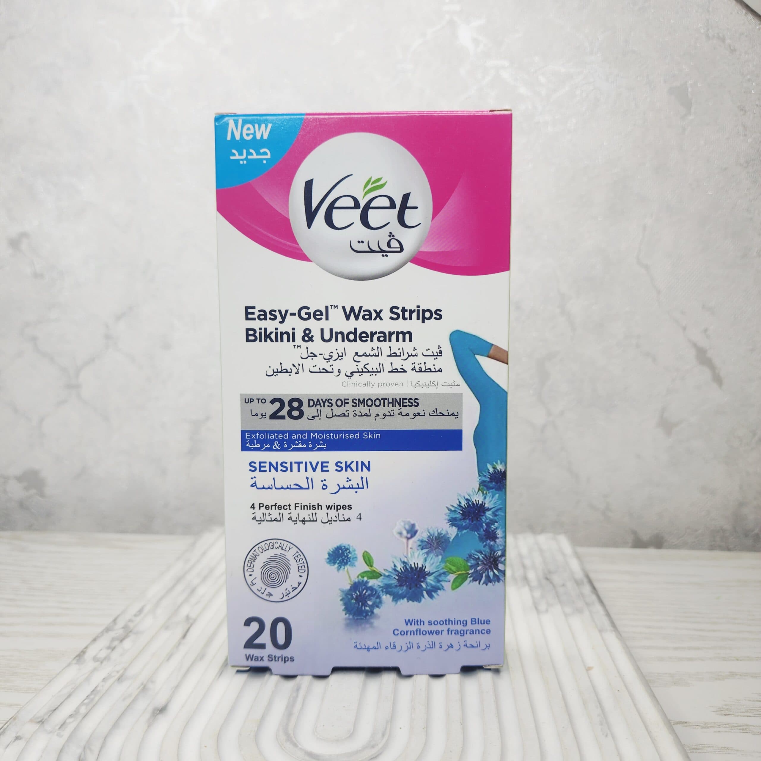 نوار موبر ویت Veet مدل Professional مناسب پوست حساس بسته 20 عددی