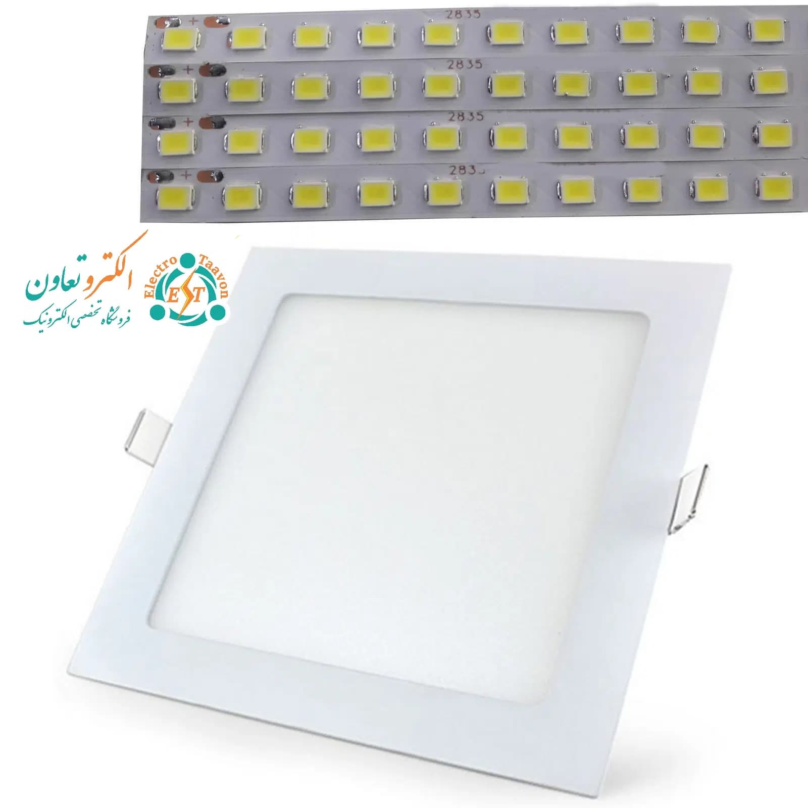 ال‌ای‌دی نواری پنلی مربع 18 وات مخصوص پنل 20×20 — تصویر ۲