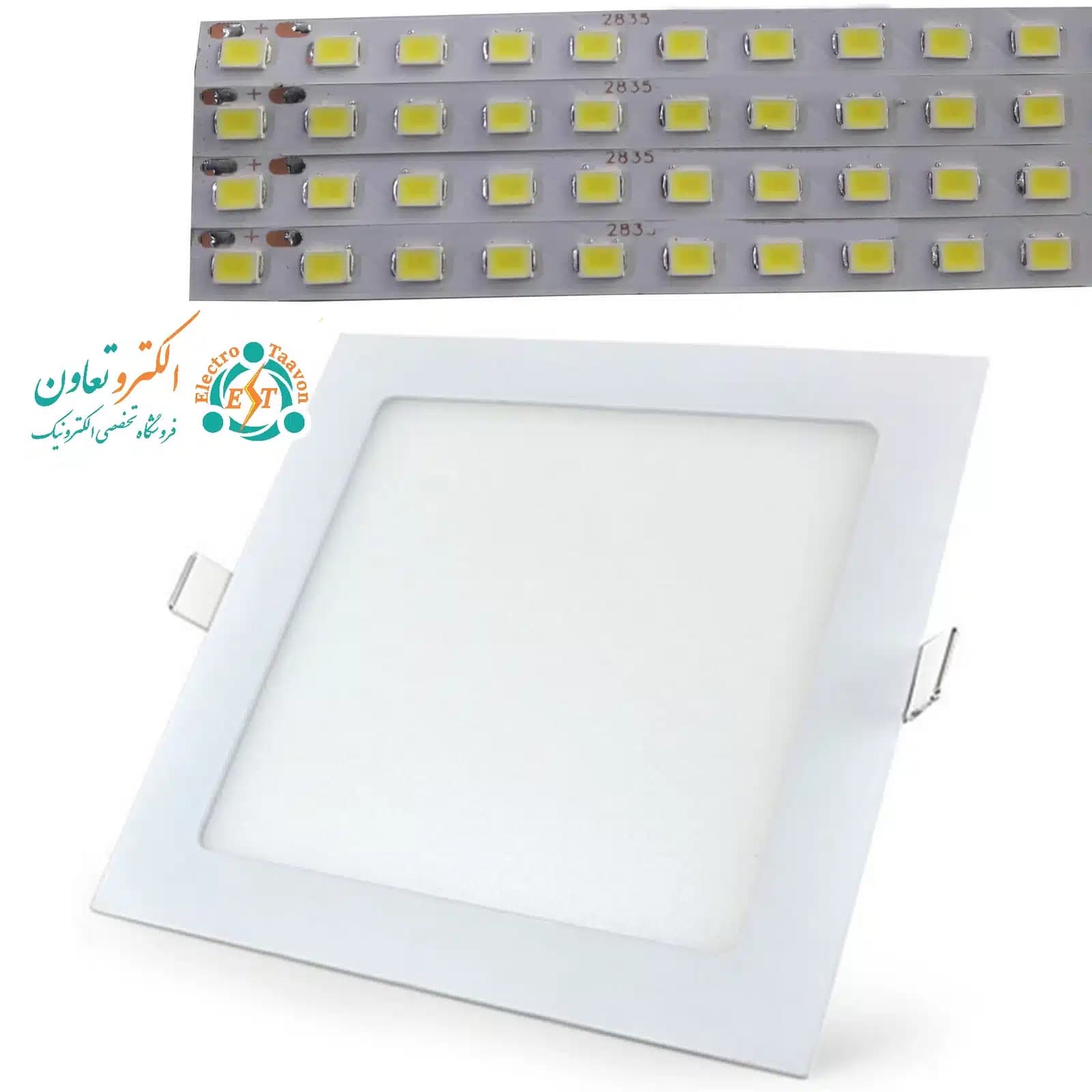 ال‌ای‌دی نواری پنلی مربع 18 وات مخصوص پنل 20×20
