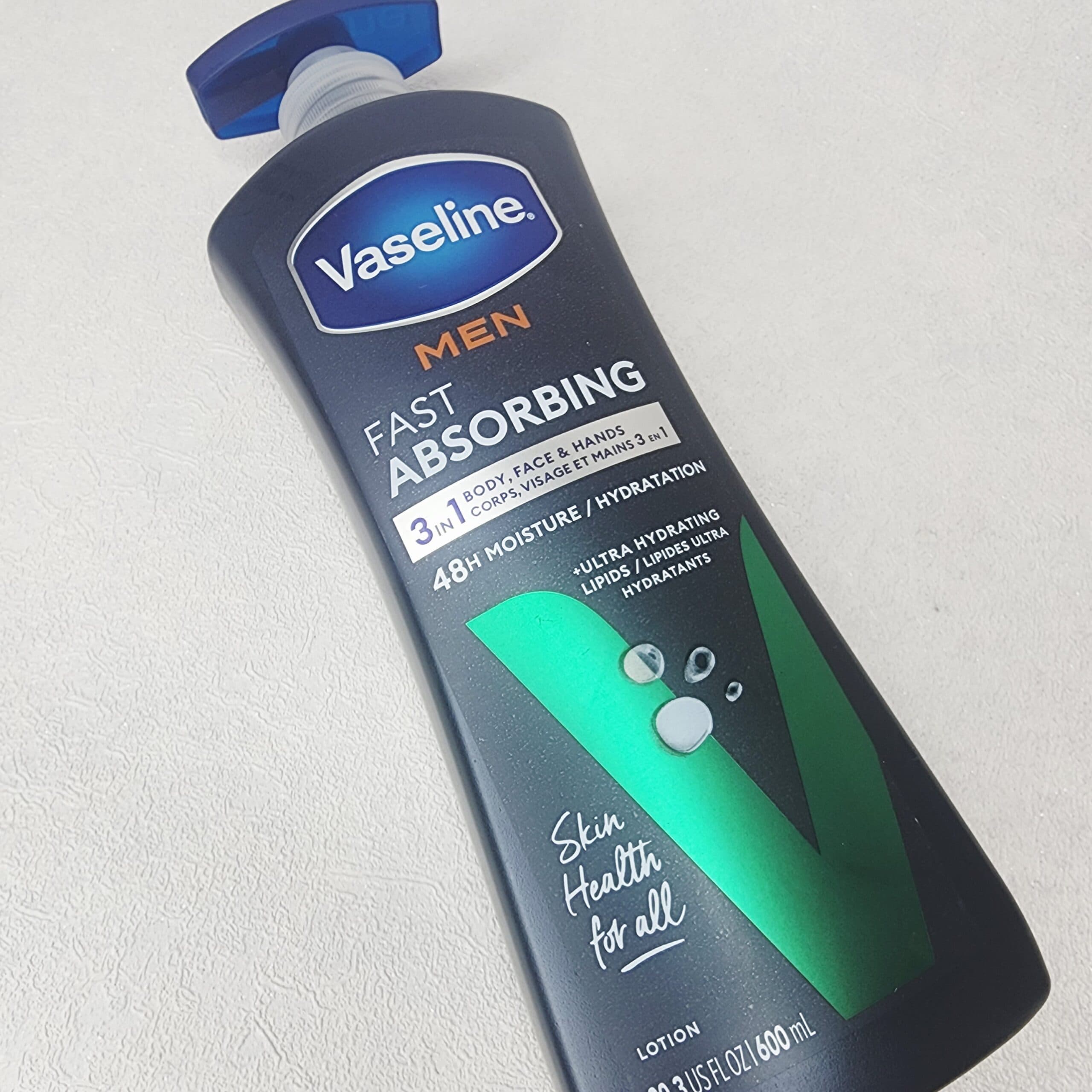 لوسیون بدن مردانه وازلین مدل FAST ABSORBING حجم 600 میل — تصویر ۴