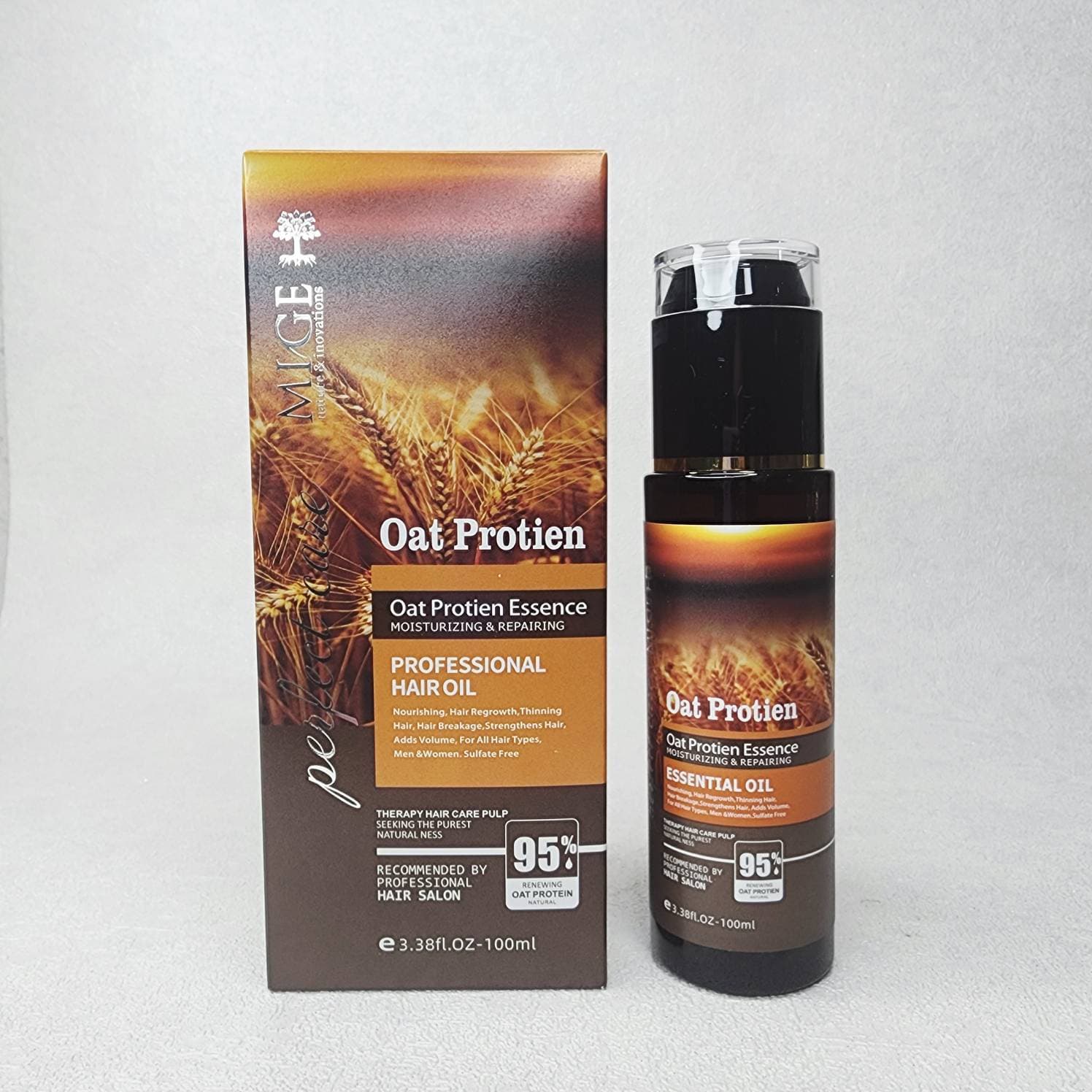 روغن پروتیین جو دوسر میگ Mige Oat Protein Essence Hair Oil 100ml