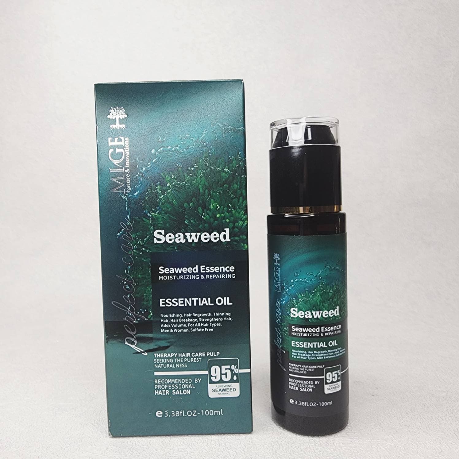 سرم و روغن مو جلبک دریایی میگ MIGE مدل Seaweed — تصویر ۲