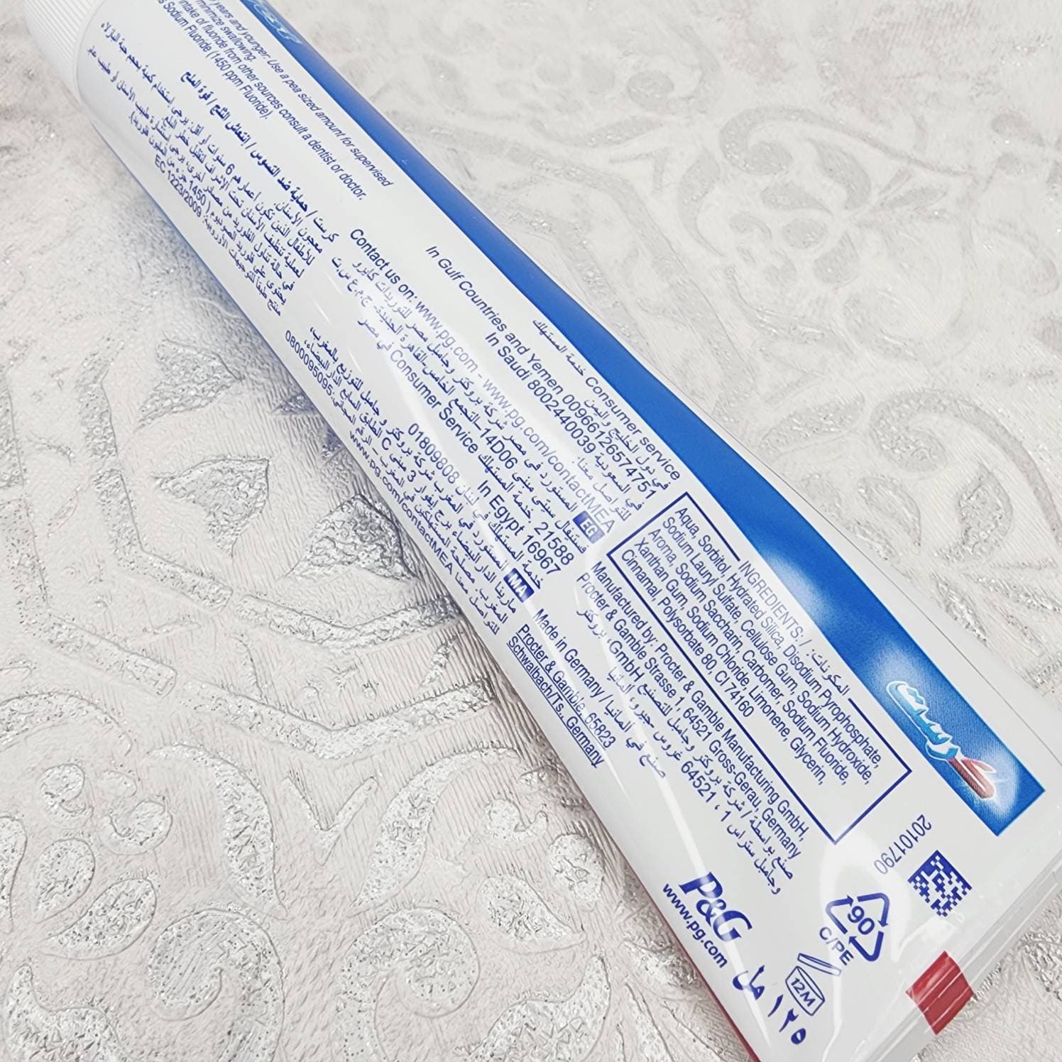 خمیر دندان کرست Crest اصل سری Cavity Protection مدل ICY FRESH حجم 125 میلی لیتر — تصویر ۴
