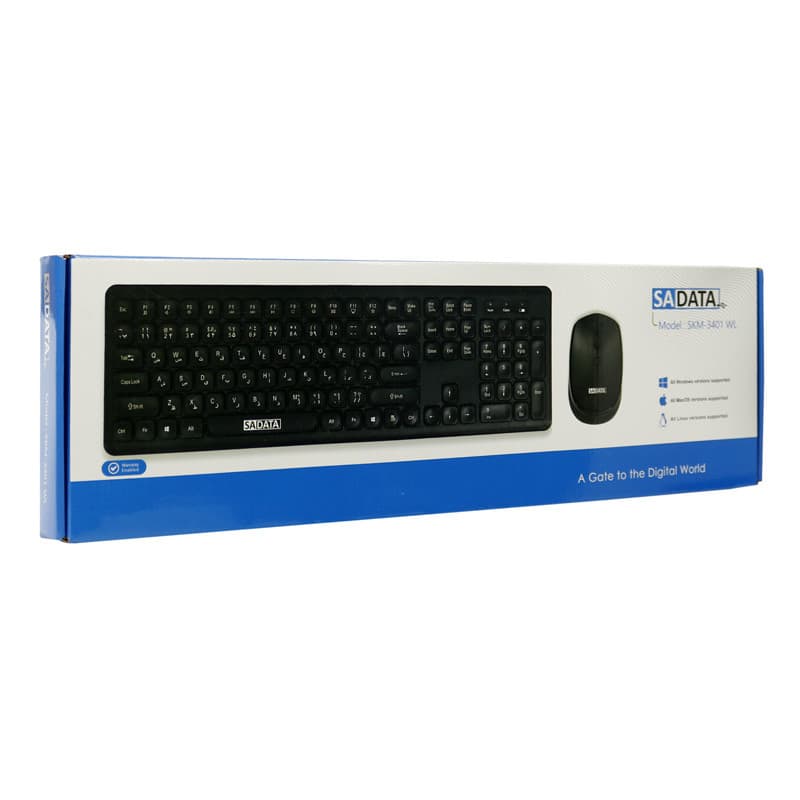 کیبورد و موس بی سیم سادیتا SKM-3401WL — تصویر ۳