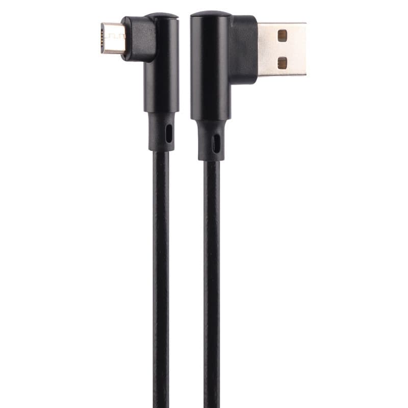 کابل میکرو یو اس بی فست شارژ 3 آمپر شوش SH245A دو سر L طول 1.1 متر — تصویر ۴