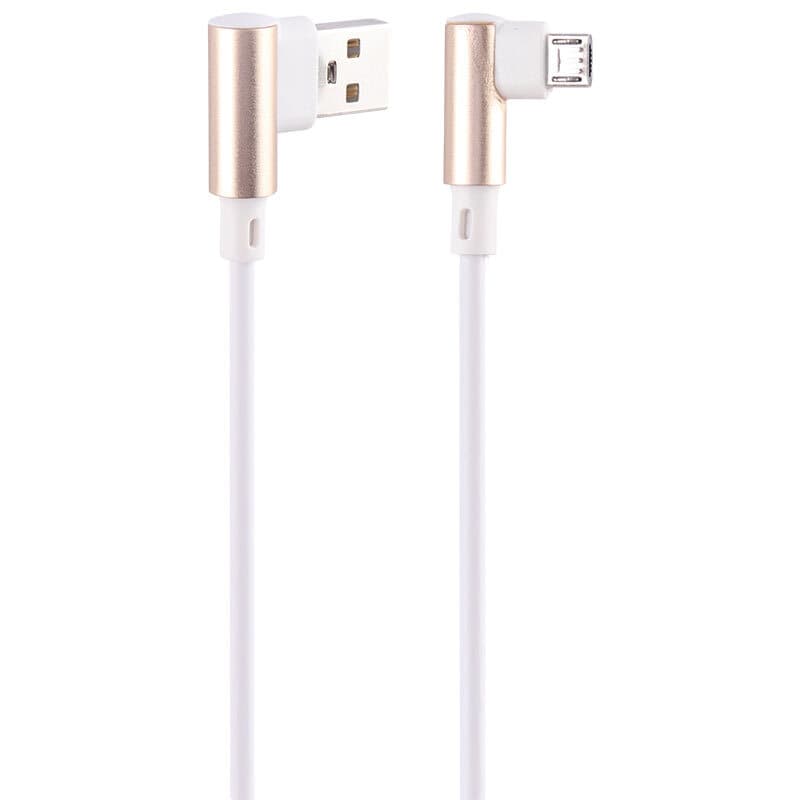 کابل میکرو یو اس بی فست شارژ 3 آمپر شوش SH245A دو سر L طول 1.1 متر — تصویر ۸