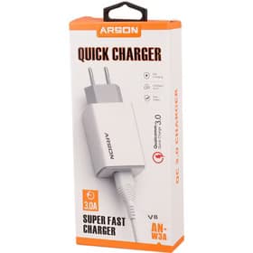 کلگی شارژر آرسون مدل AN-W3A به همراه کابل iphone ایفون