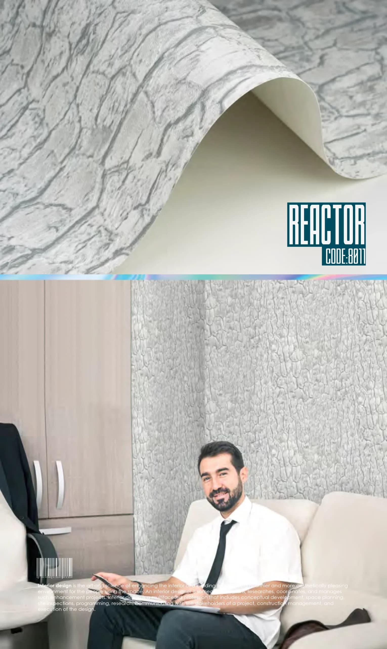 کاغذ دیواری مدرن طرح زمین خشک هنری _ کد ۸۰۱۱ — تصویر ۹