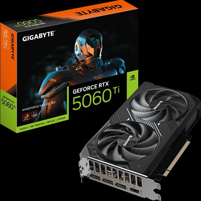 کارت گرافیک GIGABYTE RTX 5060 Ti WINDFORCE MAX OC 16G