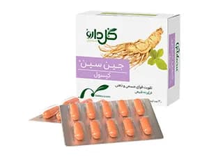 کپسول جین سین گل دارو بسته 30 عددی — تصویر ۳