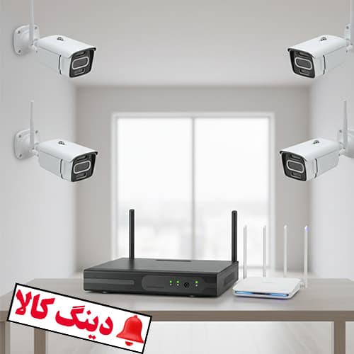 پکیج دوربین مداربسته وایرلس 4 کانال — تصویر ۴
