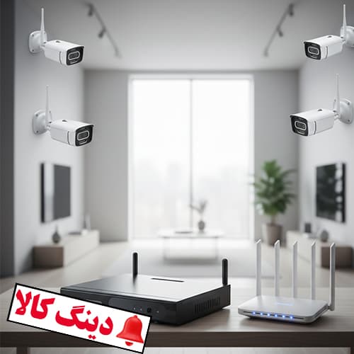 پکیج دوربین مداربسته وایرلس 4 کانال — تصویر ۱۱