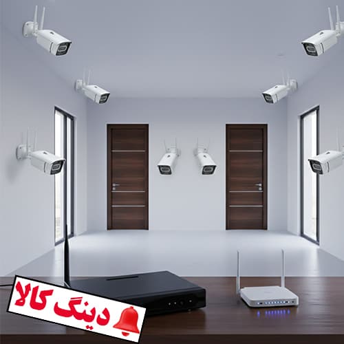 پکیج دوربین مداربسته وایرلس 8 کانال مدل IN9803 — تصویر ۳