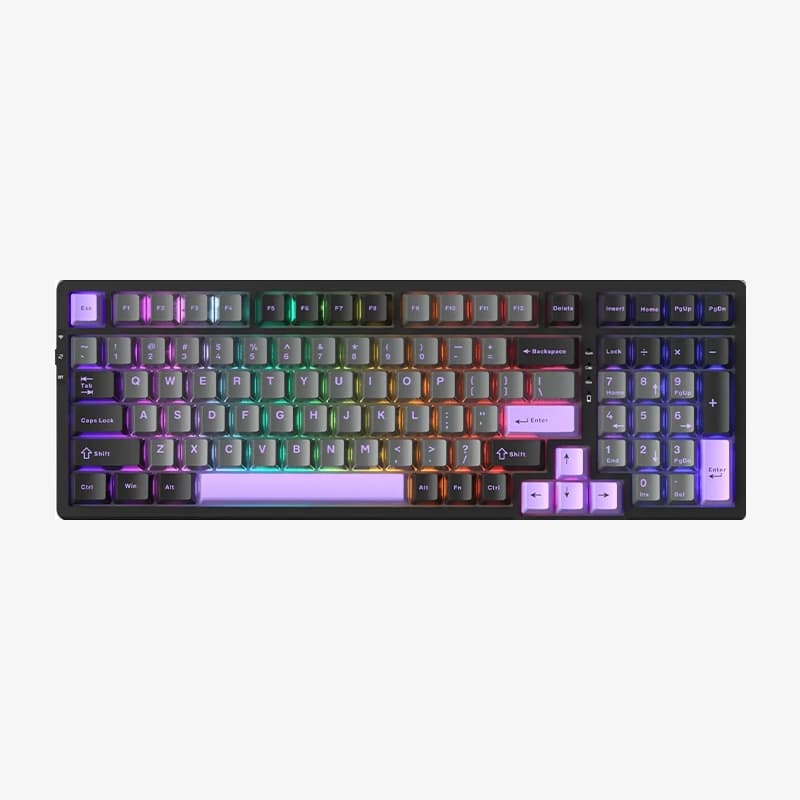 کیبورد گیمینگ MageGee LIGHT100 dark purple — تصویر ۲