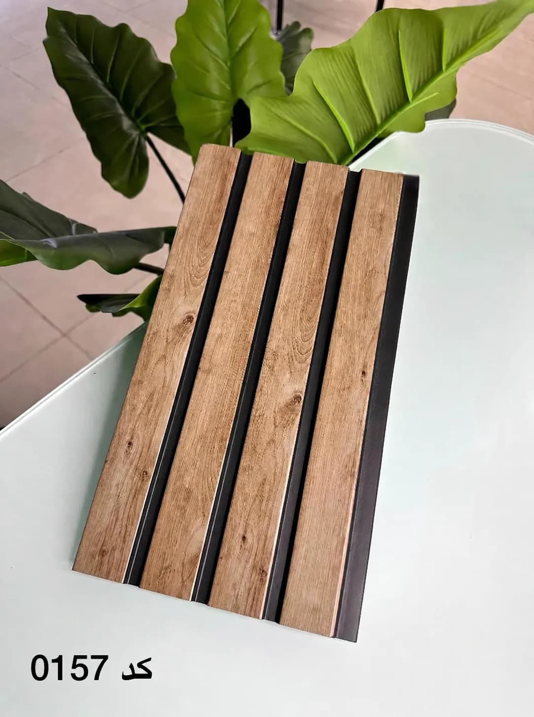ترمووال طرح چوب عسلی شیار‌دار ـ کد 0157 — تصویر ۲
