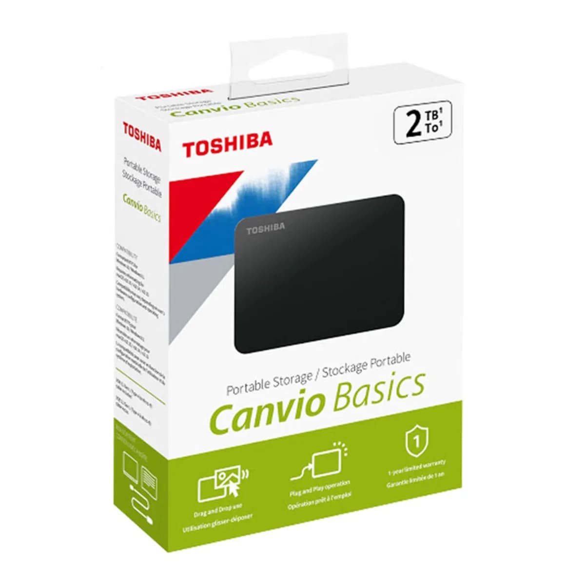 هارد اکسترنال توشیبا مدل Canvio Basics USB3.2 ظرفیت دو ترابایت — تصویر ۱۲