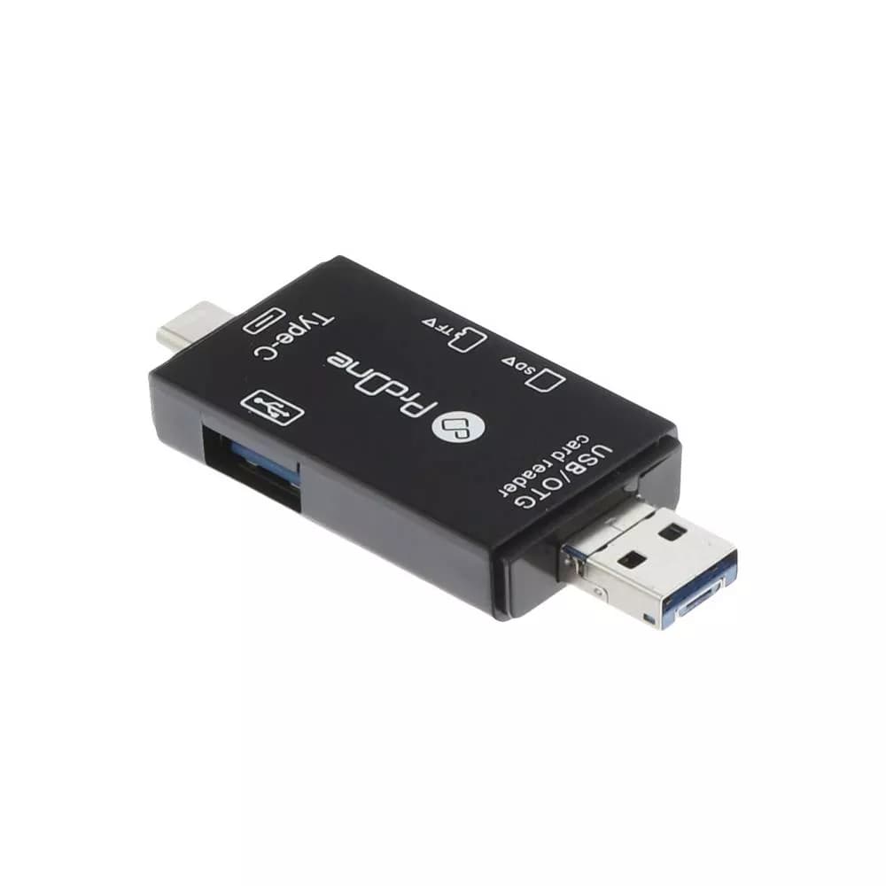 مبدل USB-C/USB/microUSB به SD/USB/TF پرووان مدل PCO03 — تصویر ۲