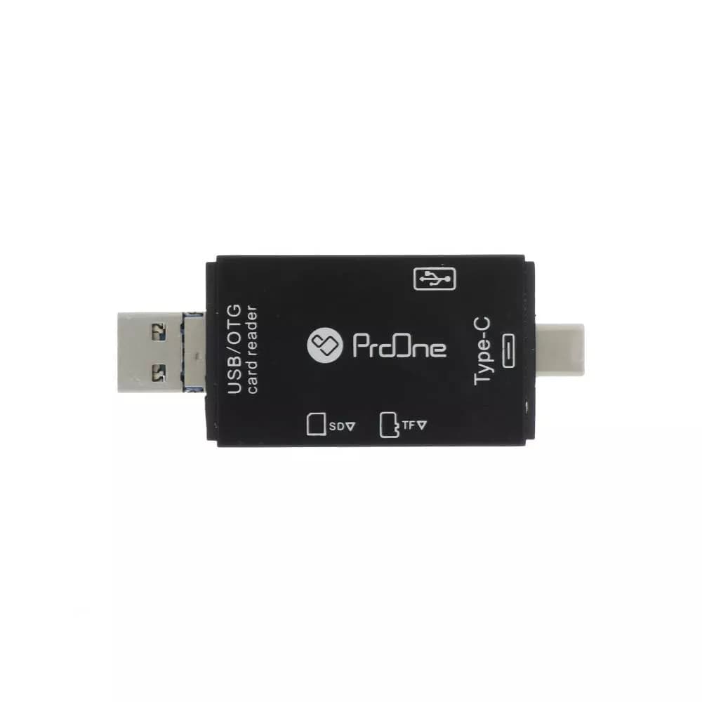 مبدل USB-C/USB/microUSB به SD/USB/TF پرووان مدل PCO03 — تصویر ۳