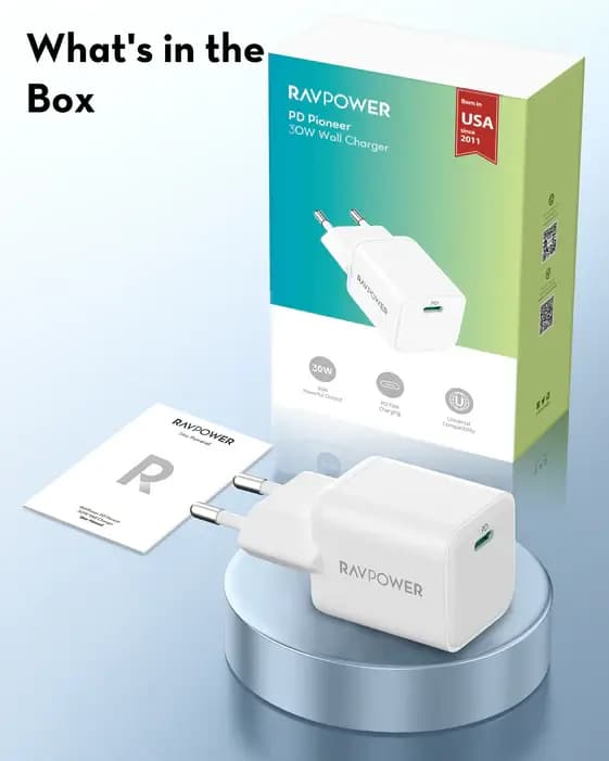 شارژر دیواری 30 واتی روپاور RAVPOWER RP-PC169 — تصویر ۷