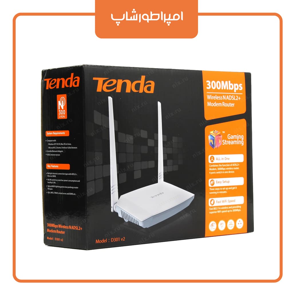 مودم ADSL Tenda D301 V2 — تصویر ۴