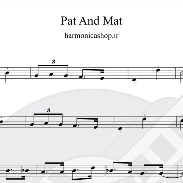 نت سازدهنی کارتون پت و مت (Pat & Mat) — تصویر ۳
