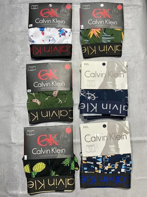 شورت مردانه نیم پا برند Calvin Klein طرح کش پهن فانتزی — تصویر ۶
