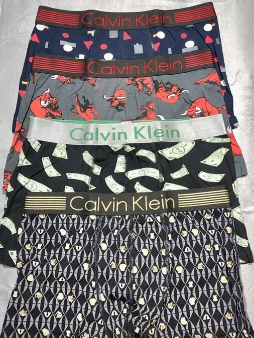 شورت مردانه نیم پا برند Calvin Klein طرح کش پهن فانتزی — تصویر ۷