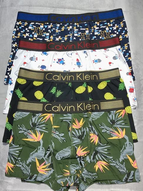 شورت مردانه نیم پا برند Calvin Klein طرح کش پهن فانتزی — تصویر ۹