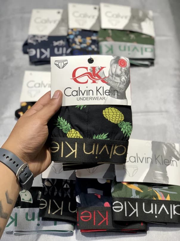 شورت مردانه اسلیپ برند Calvin Klein طرح کش پهن فانتزی — تصویر ۳