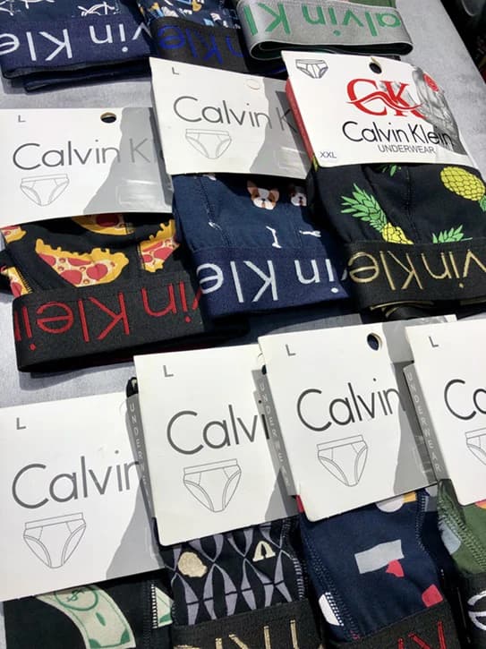 شورت مردانه اسلیپ برند Calvin Klein طرح کش پهن فانتزی — تصویر ۴