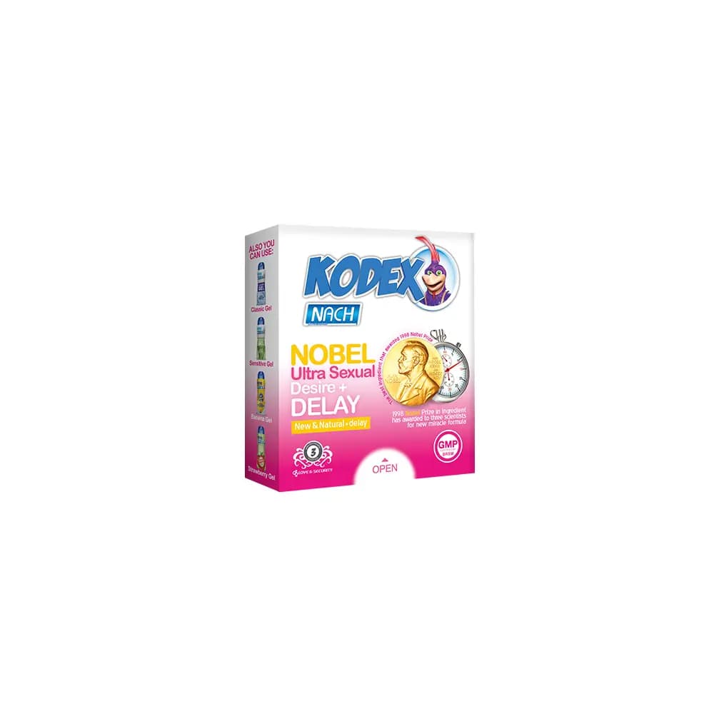 کاندوم کدکس مدل Nobel بسته 3 عددی – ساده — تصویر ۲