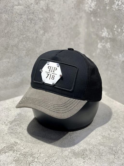 کلاه بیسبالی پشت توری مستر کوالیتی طرح Philipp Plein 78 سفید — تصویر ۶