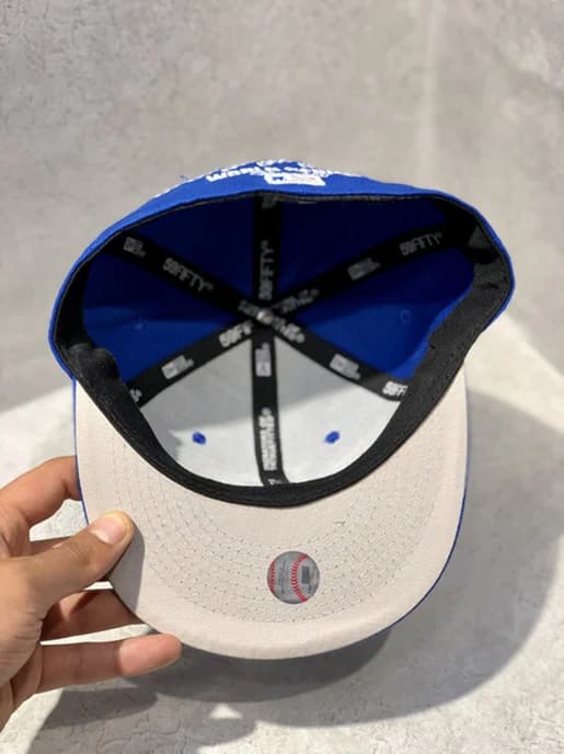 کلاه کپ برند New Era فیت بک سایز 1/8 7 طرح LA 7x آبی — تصویر ۷