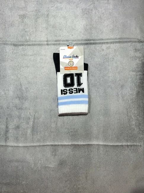جوراب ساقدار بچگانه برند Ekmen Socks طرح مسی سایز 6
