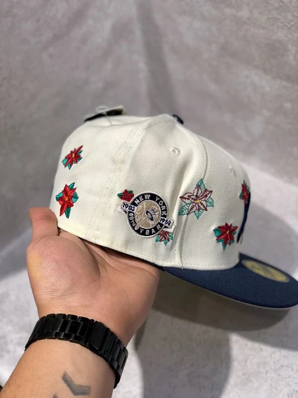 کلاه کپ برند New Era فیت بک سایز 1/8 7 طرح NY گل رز — تصویر ۴