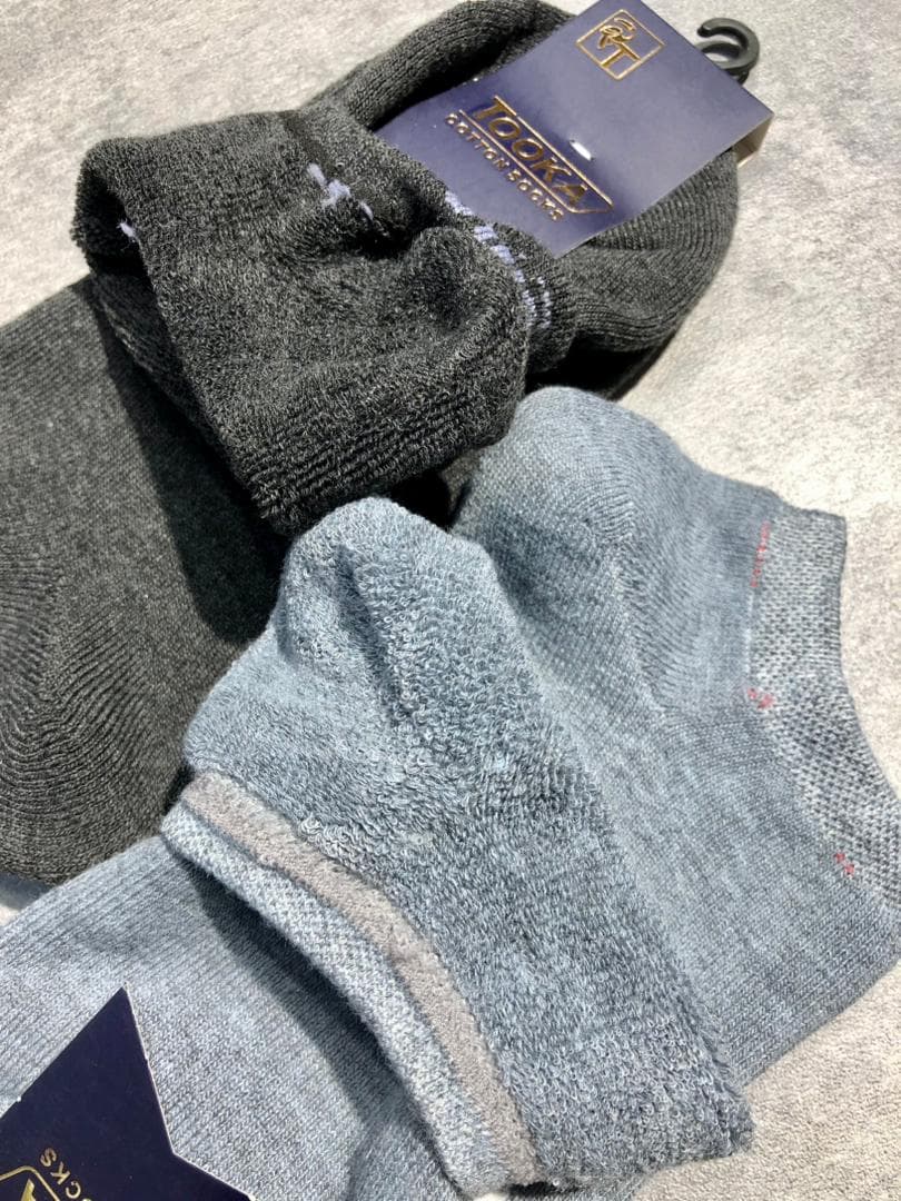 جوراب زیرقوزک اسپرت برند Toska طرح ساده حوله ای — تصویر ۴